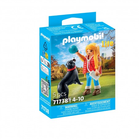 Playmobil My Life - Vrouw met berghond, 71738