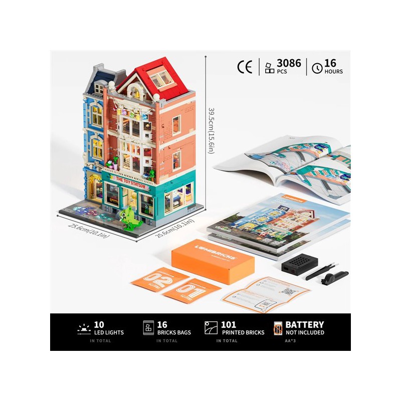 Lumibricks 15008 - Toy Station, 3086 steentjes