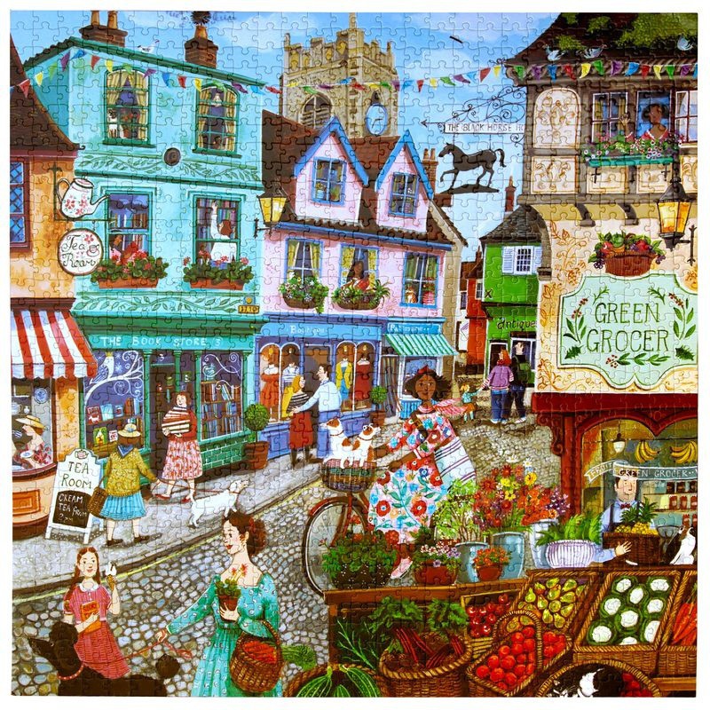 Village by the Sea 1000 stukjes Eeboo vierkante puzzel