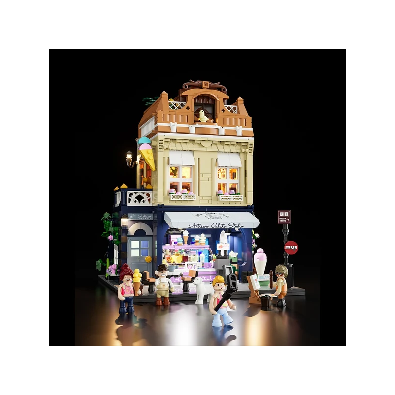Lumibricks F9078 - Gelato Store, 1948 steentjes