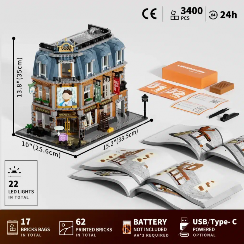 Lumibricks 15007 - Brick Art Gallery, 3400 steentjes