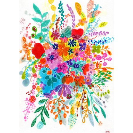 Bouquet Splash Enjoy Puzzle 1000stukjes  Afm. 48x68cm