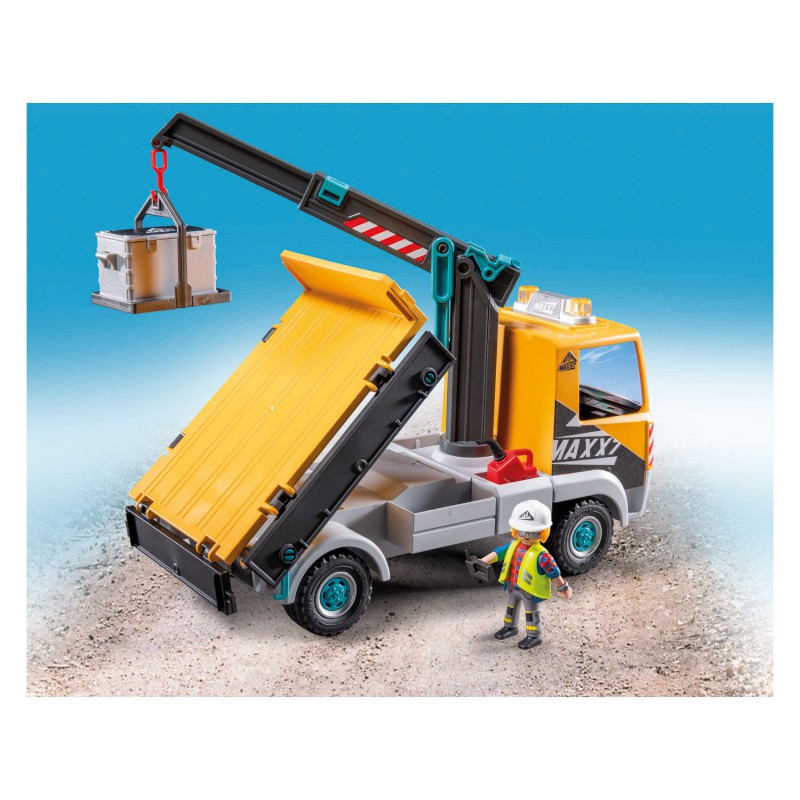 Playmobil Action Heroes- 71750 Vrachtwagen met kraan