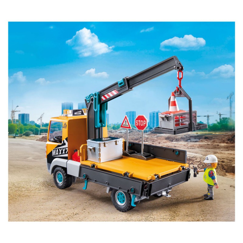 Playmobil Action Heroes- 71750 Vrachtwagen met kraan