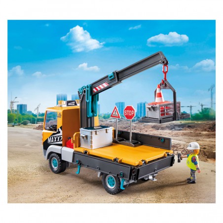 Playmobil Action Heroes- 71750 Vrachtwagen met kraan