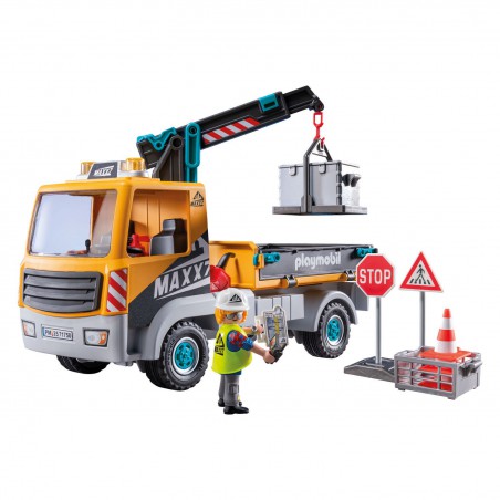 Playmobil Action Heroes- 71750 Vrachtwagen met kraan
