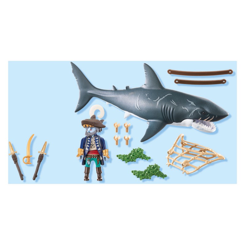 Playmobil Pirates - 71793 Reuzenhaai met piraat