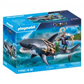 Playmobil Pirates - 71793 Reuzenhaai met piraat