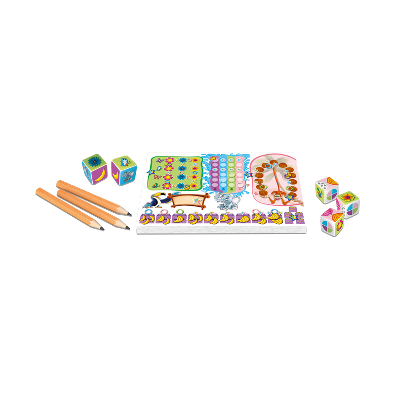 Clever Junior- Junglefeest, Dobbelspel, 999 Games
