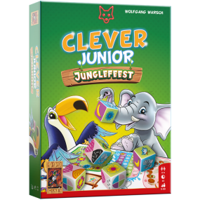 Clever Junior- Junglefeest, Dobbelspel, 999 Games