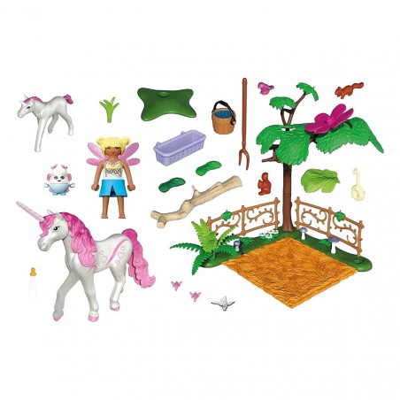 Playmobil Fantasy & Magic - Magische eenhoornstal voor moeder en veulen, 71839
