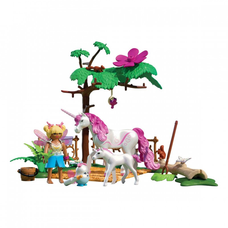 Playmobil Fantasy & Magic - Magische eenhoornstal voor moeder en veulen, 71839