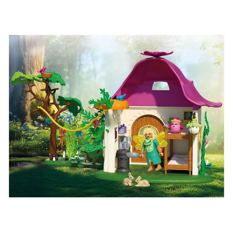 Playmobil Fantasy & Magic - Gezellig sprookjeshuis met gouden eenhoorn en stal, 71838