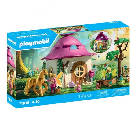 Playmobil Fantasy & Magic - Gezellig sprookjeshuis met gouden eenhoorn en stal, 71838
