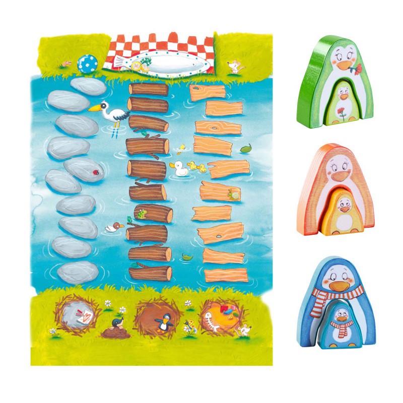 Mijn eerste spellen -Hup, kleine pinguin, hup! - Haba