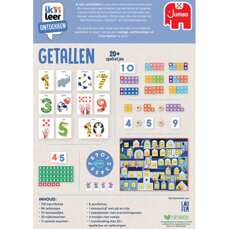 Ik Leer ontdekken- Getallen, Jumbo educatief spel