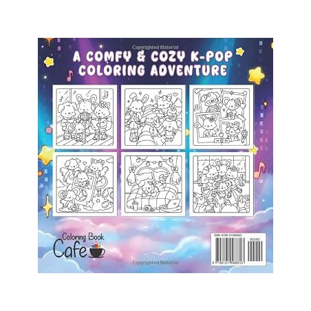 Comfy K-Pop, cute & cozy coloring kleurboek
