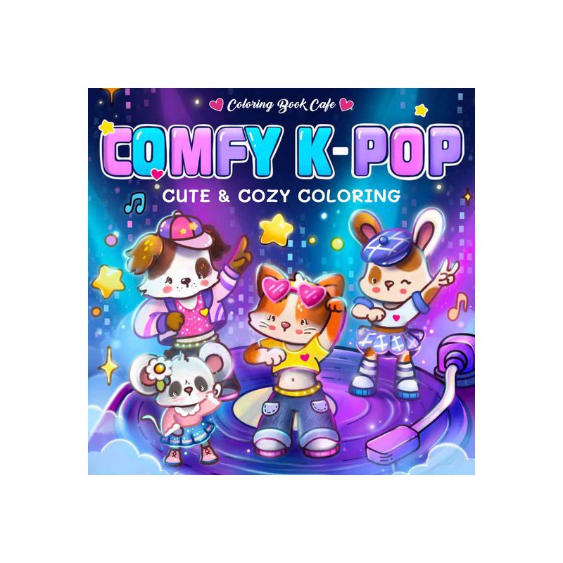 Comfy K-Pop, cute & cozy coloring kleurboek