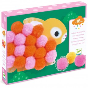 Djeco - Pom pomcollage dieren