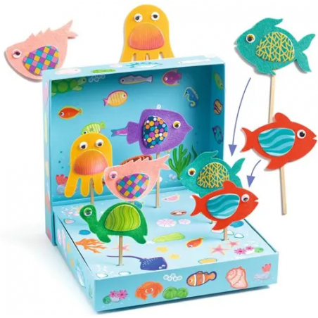 Djeco - Collage aquarium