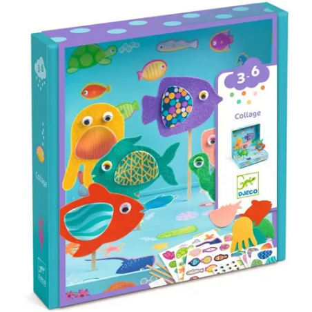 Djeco - Collage aquarium