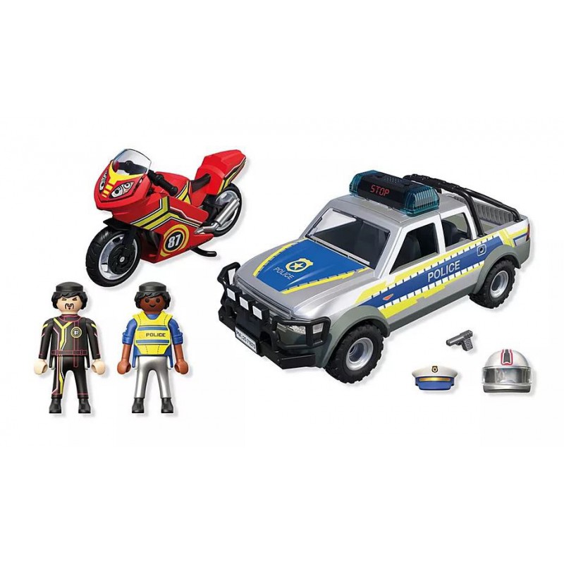 Playmobil City Action - Achtervolging met politie-ophaaldienst, 71875