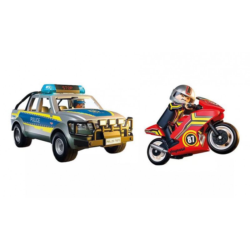 Playmobil City Action - Achtervolging met politie-ophaaldienst, 71875