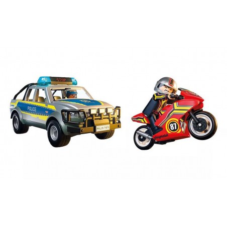Playmobil City Action - Achtervolging met politie-ophaaldienst, 71875
