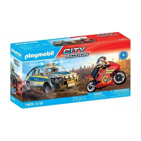 Playmobil City Action - Achtervolging met politie-ophaaldienst, 71875