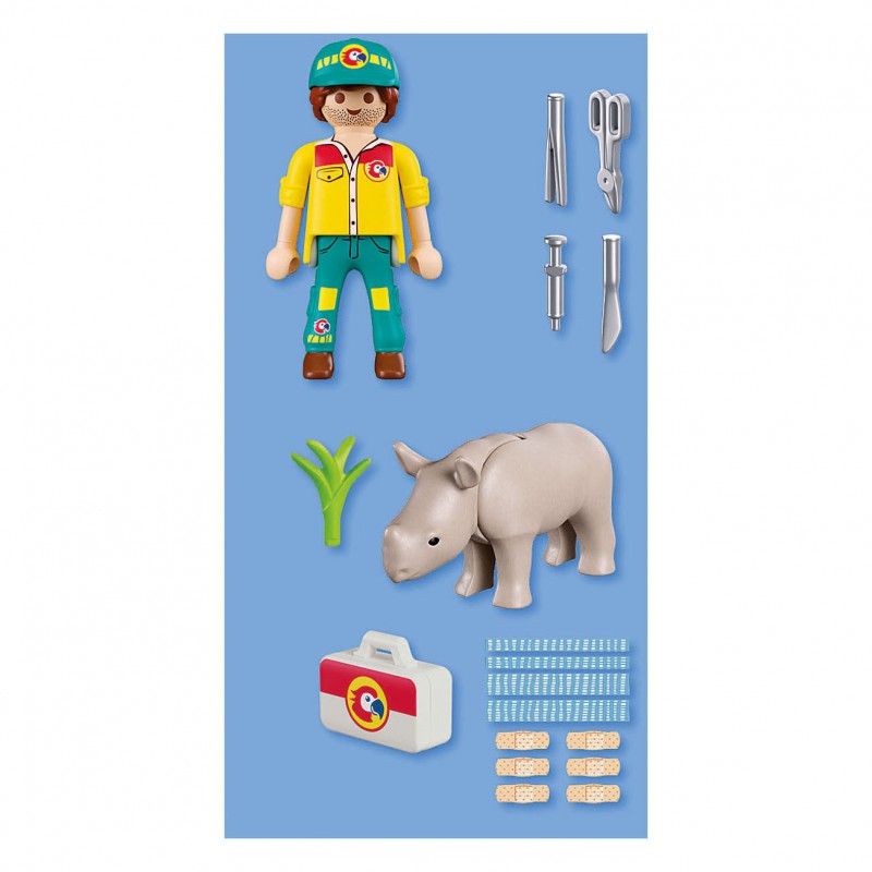 Playmobil DuoPack - 72025 Ranger met neushoorn