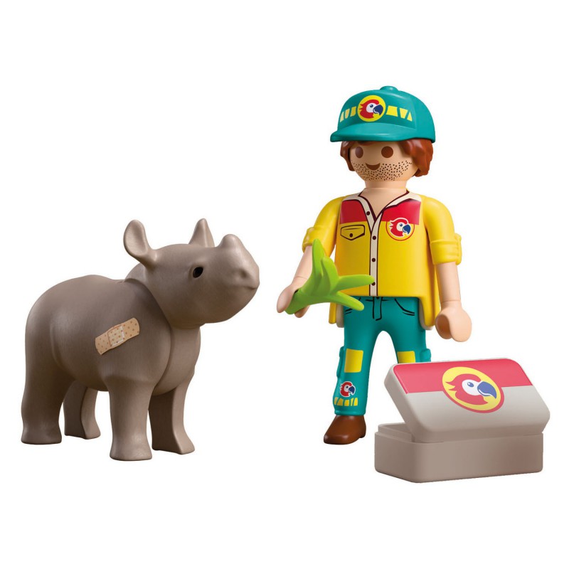 Playmobil DuoPack - 72025 Ranger met neushoorn