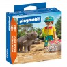 Playmobil DuoPack - 72025 Ranger met neushoorn