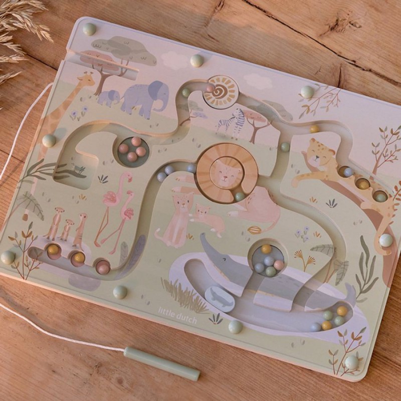 Magnetisch doolhof - Safari Friends - Little Dutch