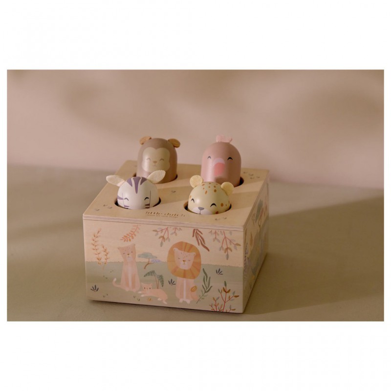 Houten pop-up - Safari Friends - Little Dutch