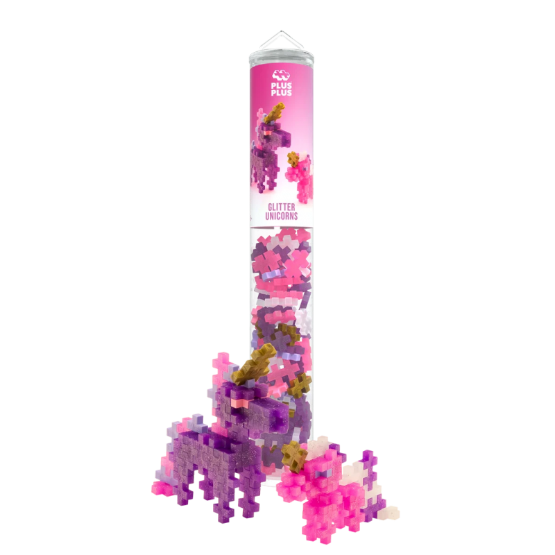 Plus-Plus - Tube Glitter Unicorns