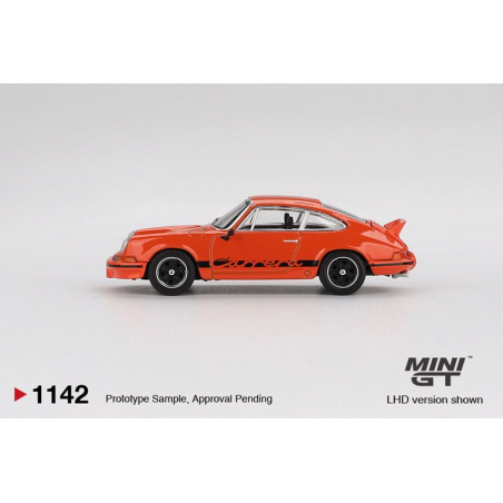 Porsche 911 Carrera RS 2.7 '73, oranje 1:64, Mini GT (1142)