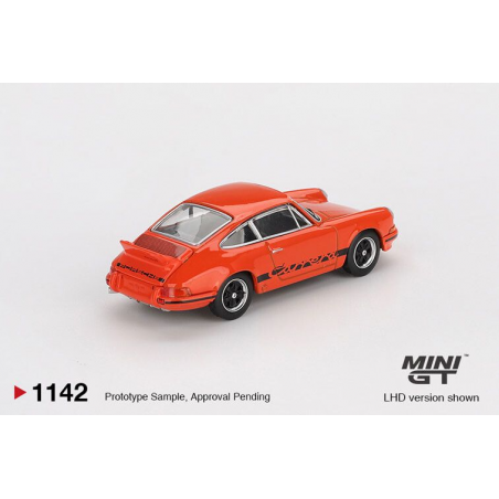 Porsche 911 Carrera RS 2.7 '73, oranje 1:64, Mini GT (1142)