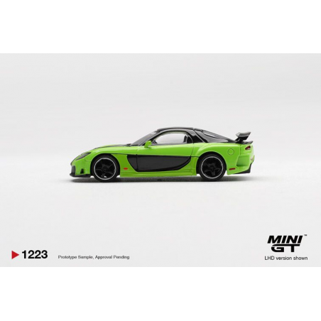 Mazda RX-7 (FD) Veilside Fortune7 '12, groen 1:64, Mini GT (1223)