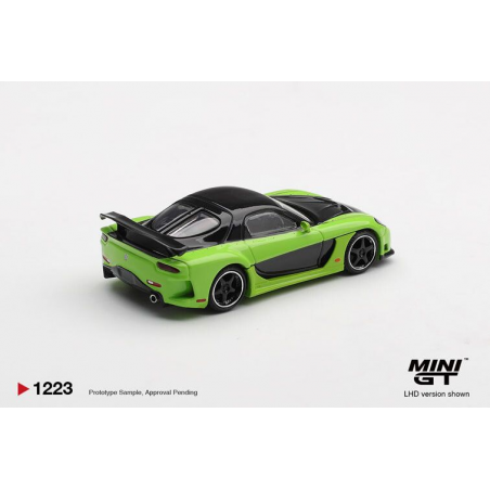 Mazda RX-7 (FD) Veilside Fortune7 '12, groen 1:64, Mini GT (1223)
