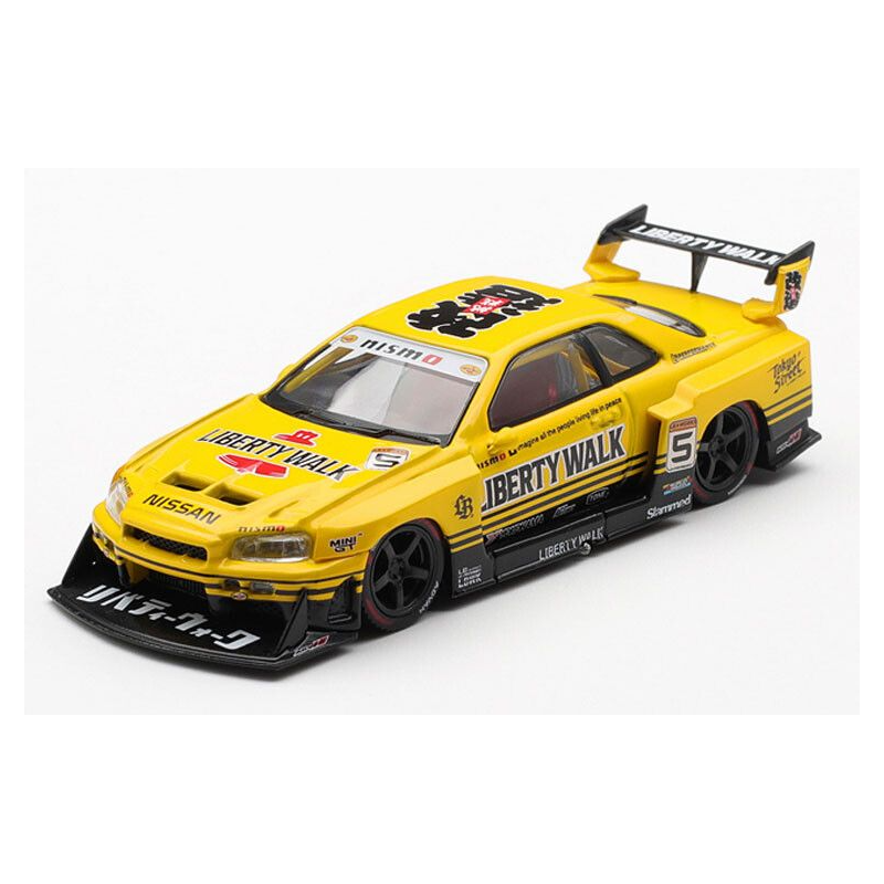 Nissan GTR (R34) Skyline Super Silhouette Sport nr5 '25 1:64, Mini GT (1182)