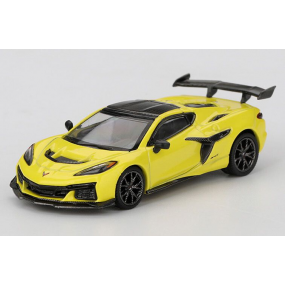 Chevrolet Corvette C8 ZR1 '25, geel 1:64, Mini GT (1158)