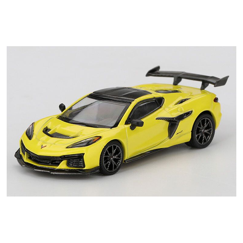 Chevrolet Corvette C8 ZR1 '25, geel 1:64, Mini GT (1158)