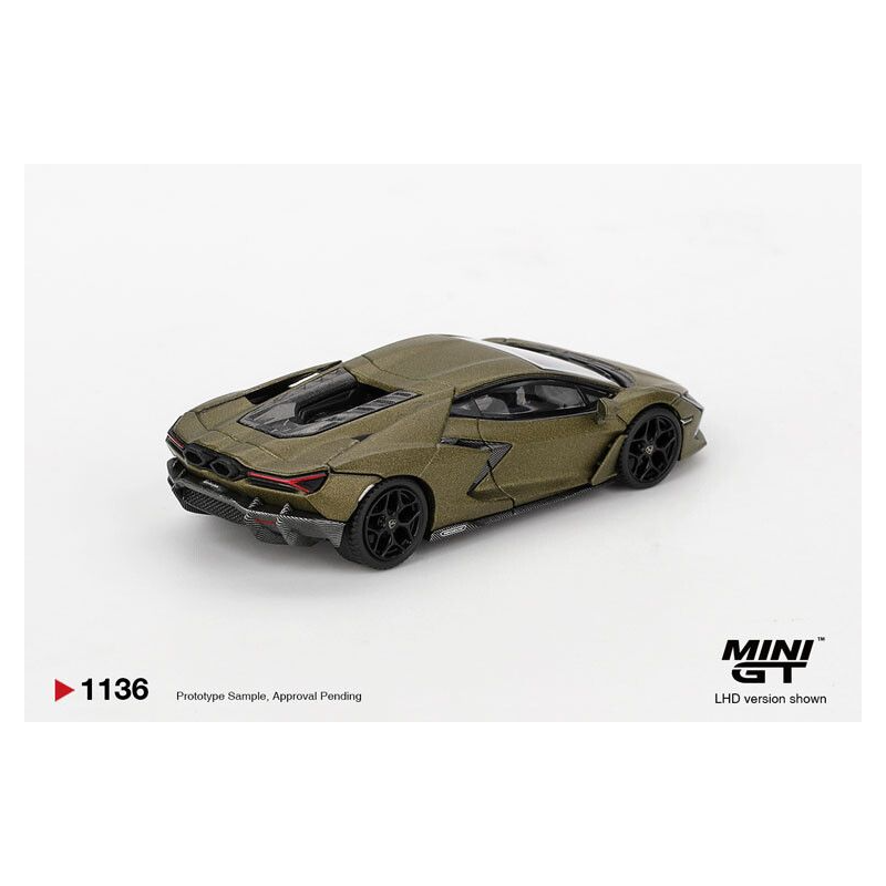 Lamborghini Revuleto '23, matt groen (Verde Gea Matte) 1:64, Mini GT (1136)
