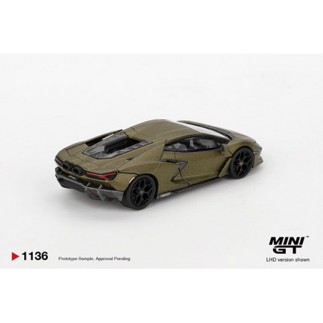 Lamborghini Revuleto '23, matt groen (Verde Gea Matte) 1:64, Mini GT (1136)