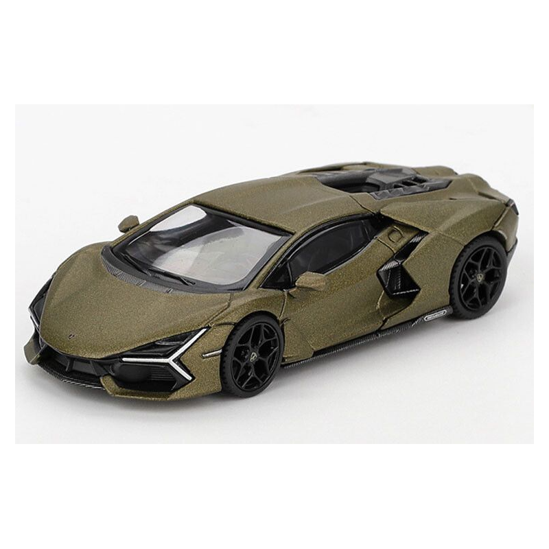 Lamborghini Revuleto '23, matt groen (Verde Gea Matte) 1:64, Mini GT (1136)