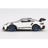 Porsche 911 (992) GT3 RS Weissach '24, wit/blauw 1:64, Mini GT (853)