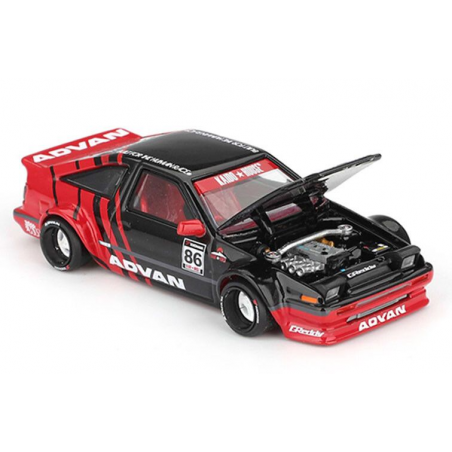 Toyota AE86 Sprinter Trueno Kaido Advan '83, Kaido house, Mini GT (214)