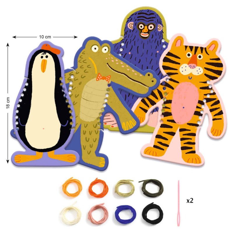 Djeco - Eerste weefwerk de trui van de dieren  - DIY