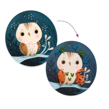 Djeco - Leren rijgen met wol - DIY