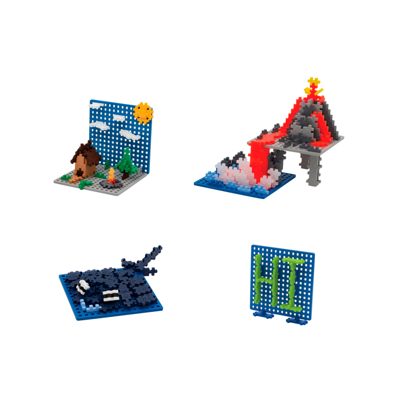 Plus-Plus - Baseplate Duo Blue/Grey